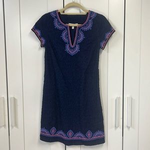 Vineyard Vines 00 Navy Starfish Burnout Tunic Dress